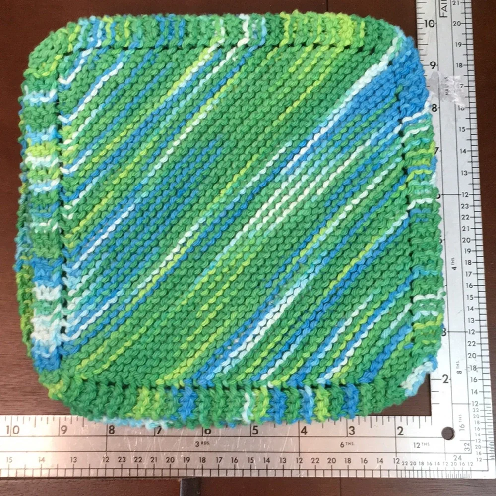 Handmade Organic Cotton Washcloth Trio